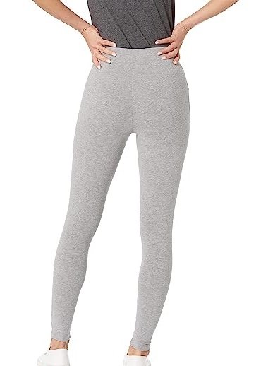 Women's high elastic gray leggings