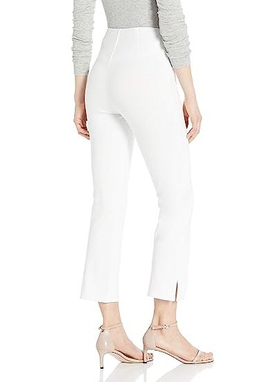 Women's solid color split flared leggings