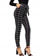 Women's Stretch Plaid Print Tight Fashion Leggings