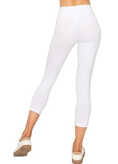 Cotton Spandex Basic Leggings Pants-Jersey Full/Capri Regular/Plus Size