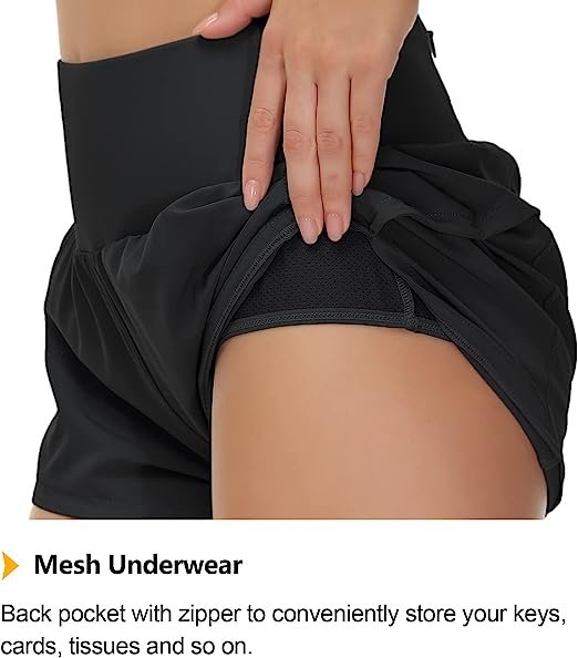 Women's High Waist Athletic Shorts 4 Inch Lined Quick Dry Running Gym Shorts