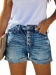 Denim Shorts for Women Mid Rise Ripped Jean Shorts