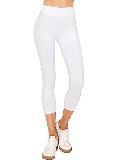 Cotton Spandex Basic Leggings Pants-Jersey Full/Capri Regular/Plus Size