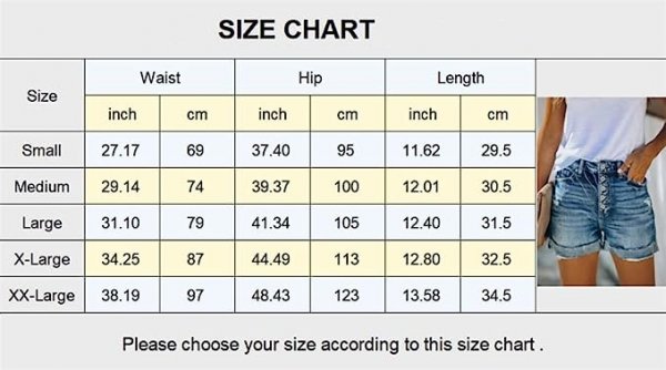 Denim Shorts for Women Mid Rise Ripped Jean Shorts