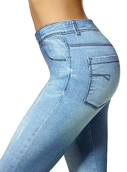 Women’s Faux Denim Knit Super Soft Legging